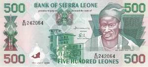 Sierra Leone p23b 500 Leones 1998